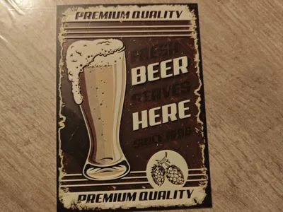 Premium Beer Poster Hueforge Vintage