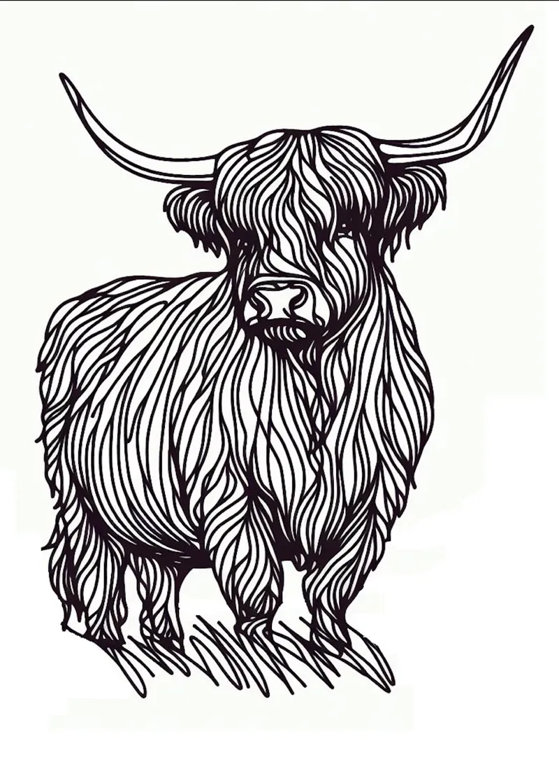 Highland Cow Wall Art