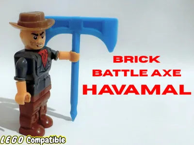 LEGOs Brick | Havamal Viking Battle Axe