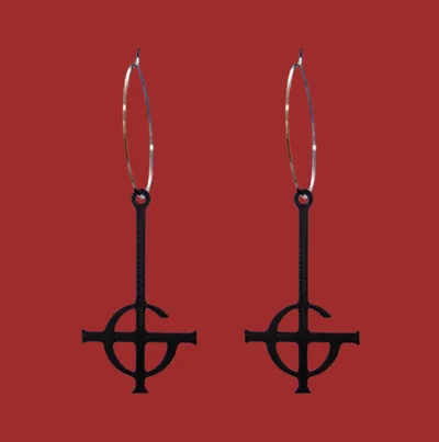 Ghost (band) cross earrings