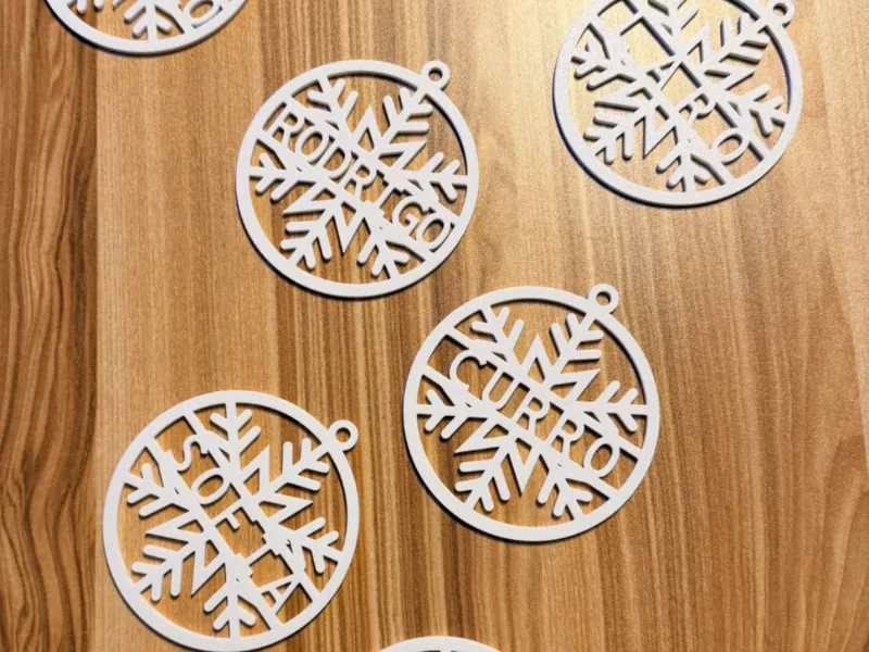 Custom Name Snowflake Ornament