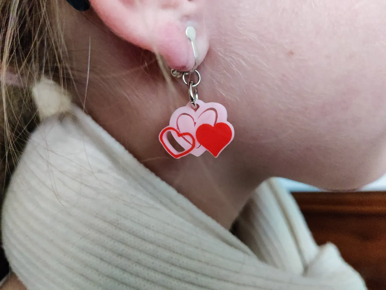 Heart Earrings view 2