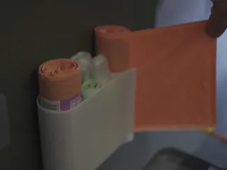 4-in-1 Trash Bag Dispenser & Storage (Stick-on)