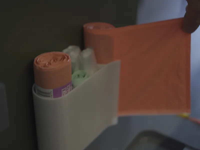 4-in-1 Trash Bag Dispenser & Storage (Stick-on) 