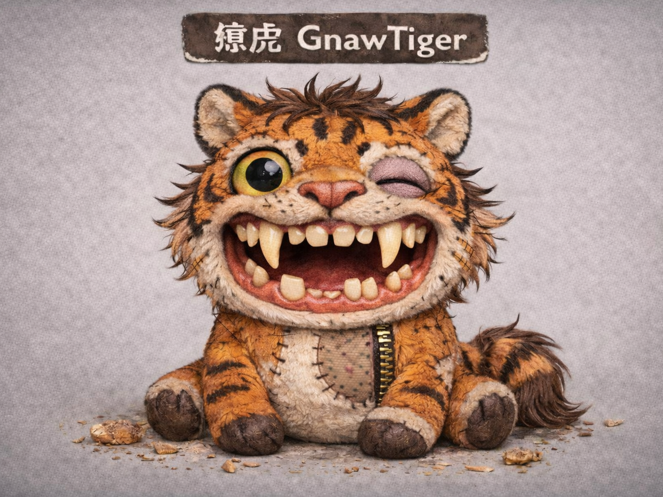 GnawTiger 暴牙版｜Fuggler風格醜萌老虎