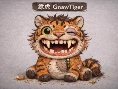 GnawTiger Buck-Toothed Version | Fuggler-style Ugly-Cute Tiger