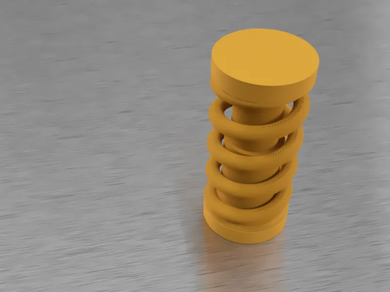 Stoßdämpfer als Fidget und Drucktest