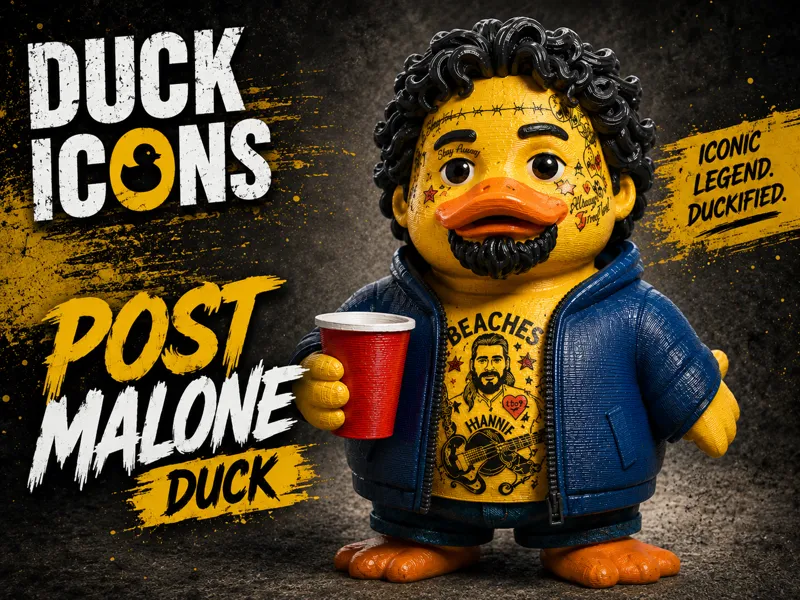 Post Malone – Collectible Character Rubber Duck