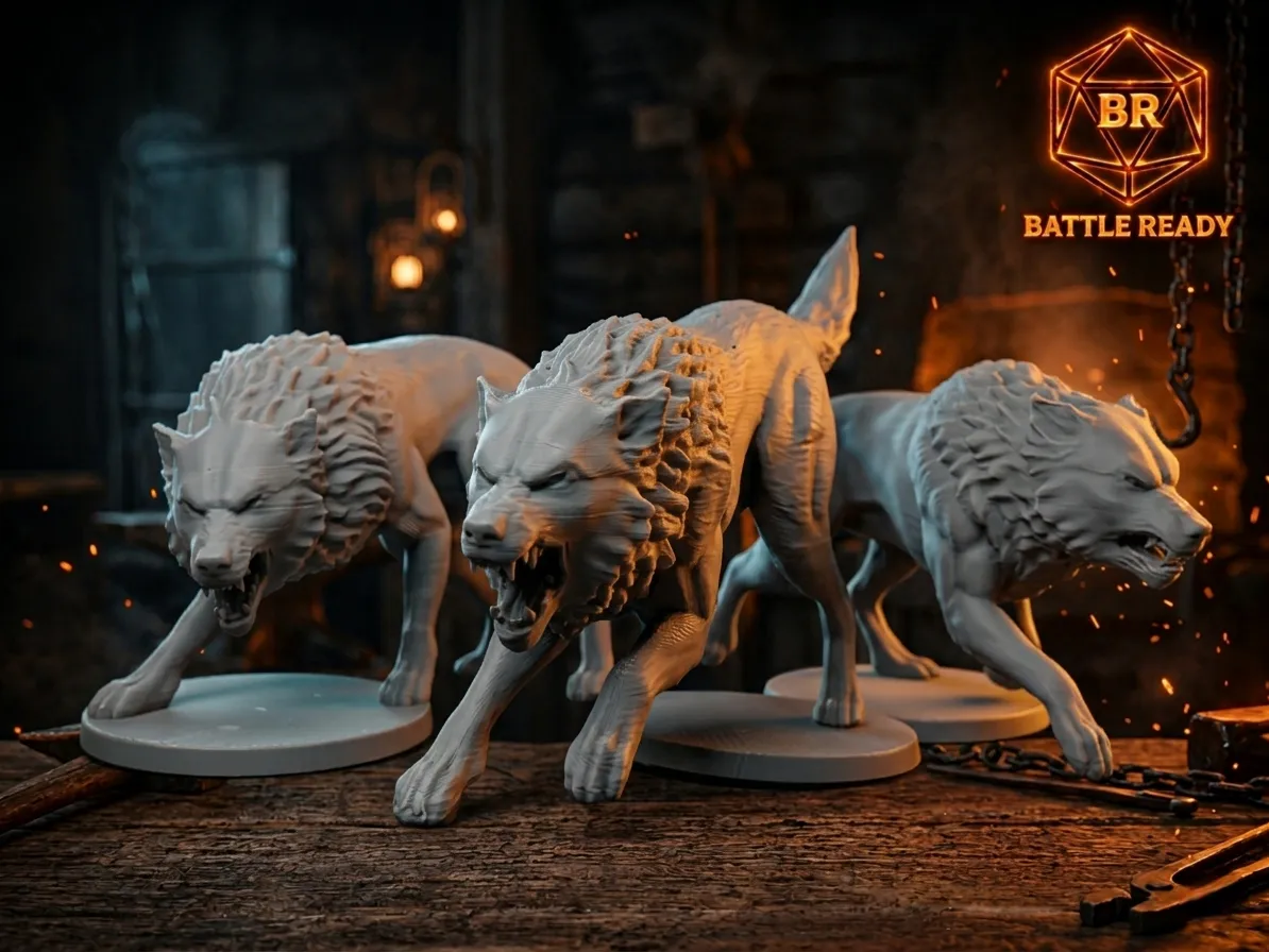 Dire Wolf Pack - Free 3D Print Model - MakerWorld
