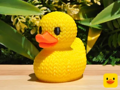 Knitted Duck