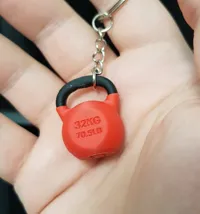 Kettlebell Keychain - Full color