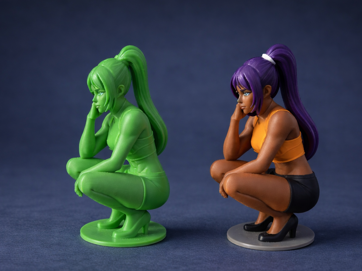 Yoruichi crouched
