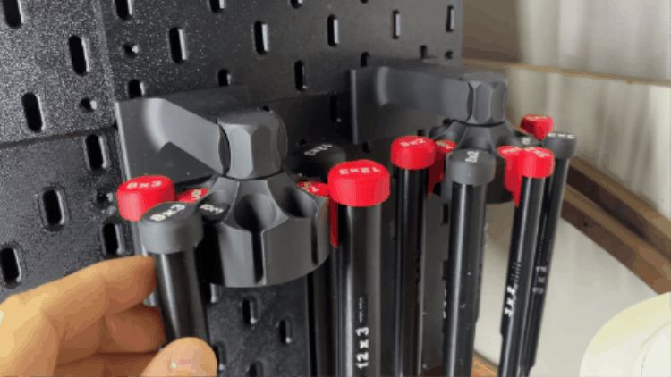 Rotating Magnet Pen Holder for Skadis/HSW