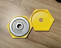 2.5cm厚，147cm直径，2.5kg哑铃片尺寸
