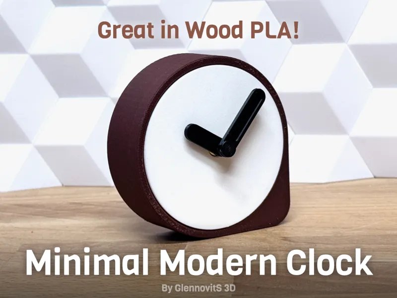 Minimal Modern Clock (great wood clock kit 011)