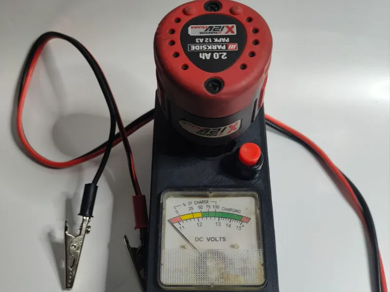 Multimetro Tester Parkside batteria x 12V
