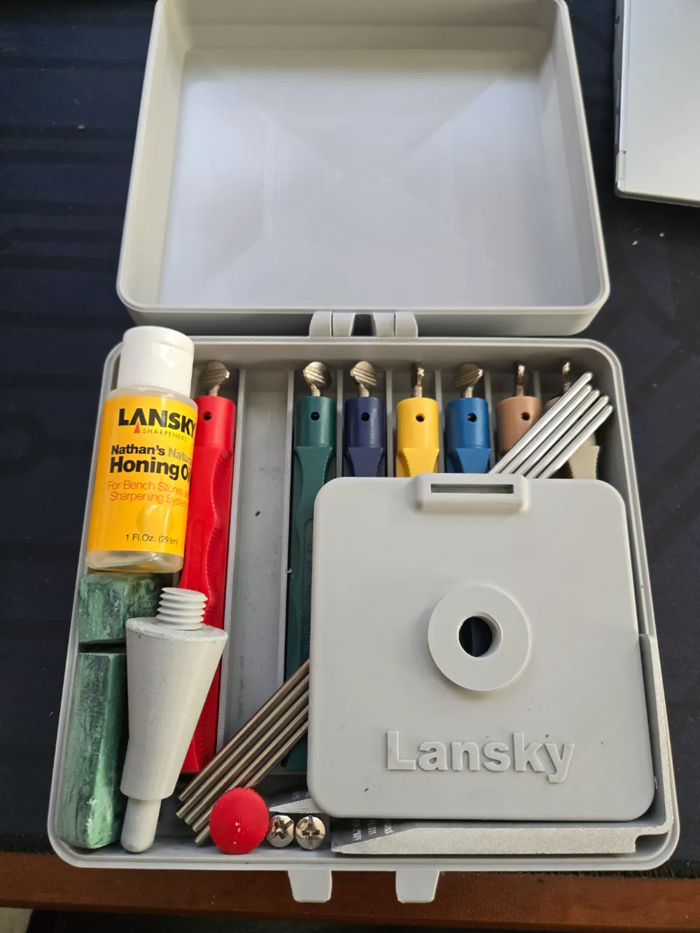 Lansky Knife Sharpener Base & Case for Extra Hones Remixed by