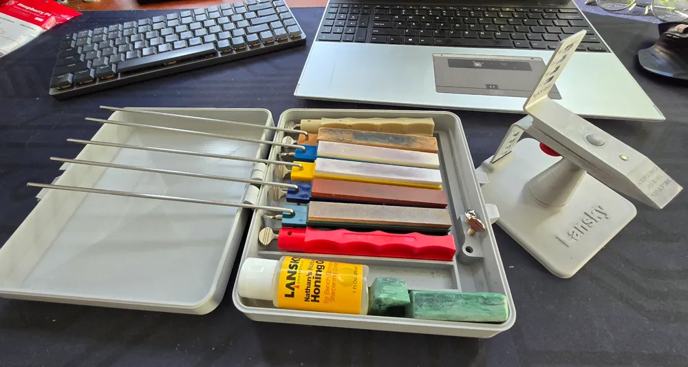 Lansky Knife Sharpener Base & Case for Extra Hones Remixed by