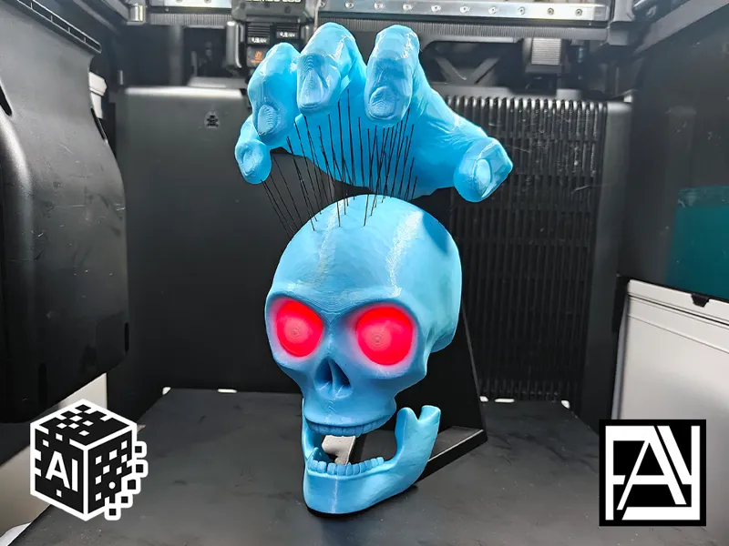 Suspended Skull