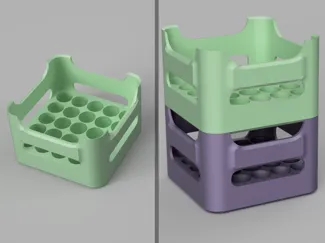 stackable 18650 battery case