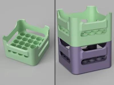 stackable 18650 battery case