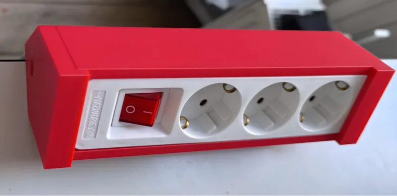 Angled desk power socket (Lidl)