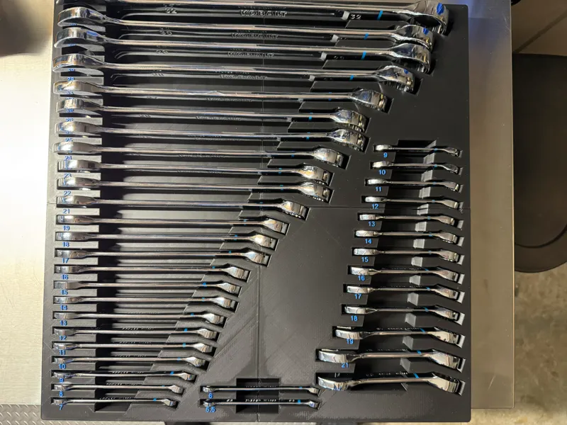 Gridfinity Kobalt Wrench set organizer