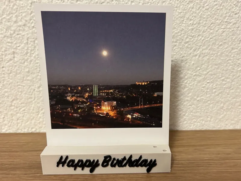 Fotoaufsteller "Happy Birthday" 