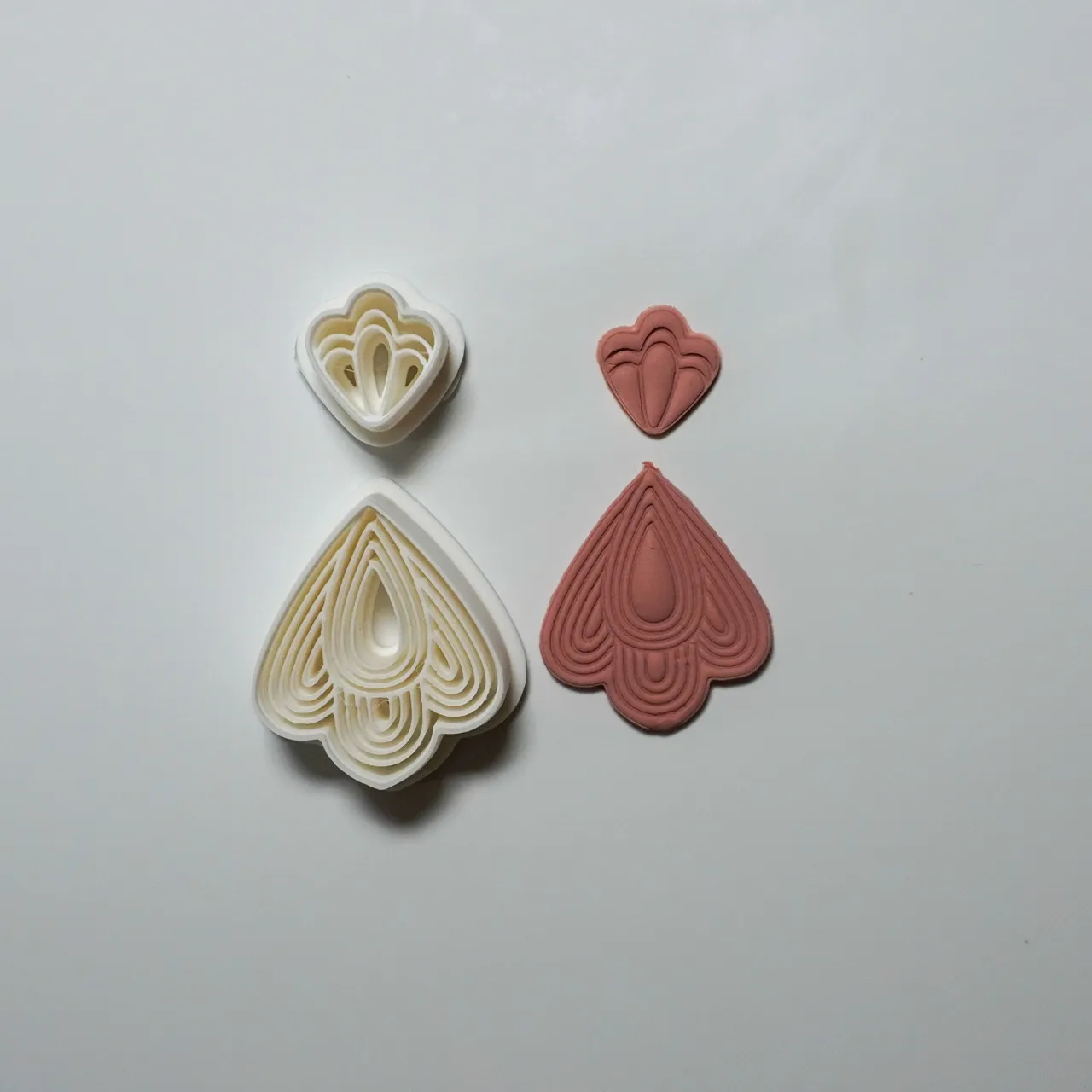 Ornamental Polymer Clay Cutter Earrings Necklace view 2