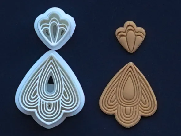 Ornamental Polymer Clay Cutter Earrings Necklace