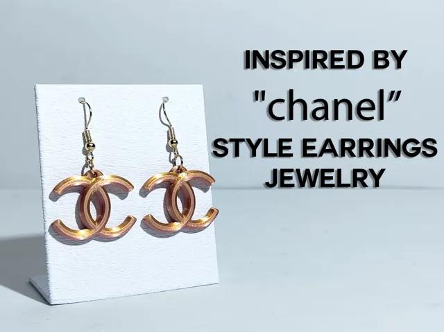 Inspired by Chanel style earrings jewelry