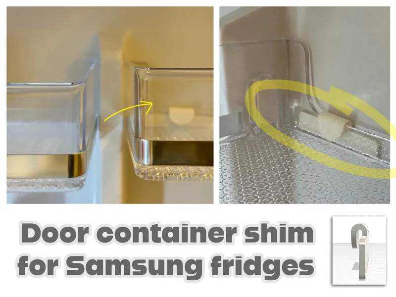 Samsung Fridge Container Shim