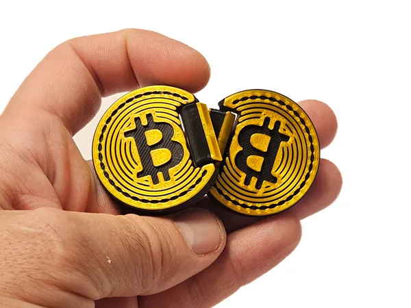 Играчка Fidget Bitcoin coin