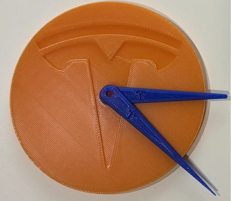 Tesla Clock with Hands