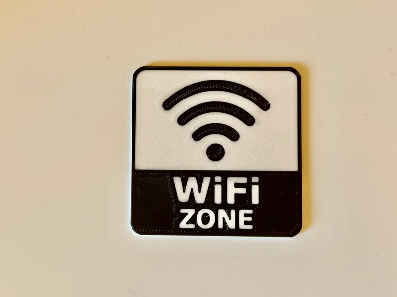 Wifi zone sign