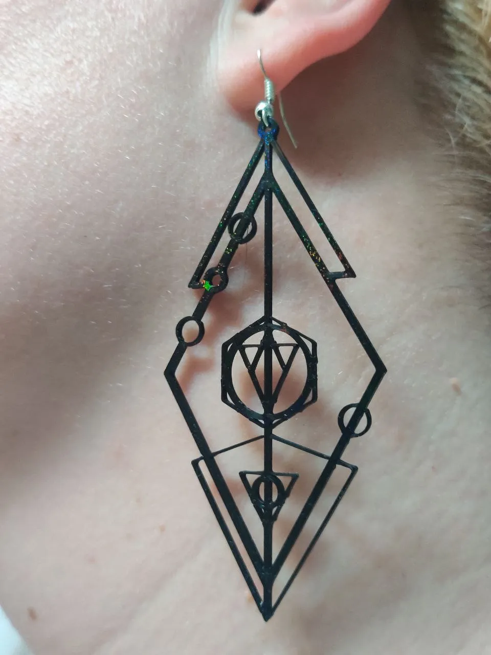 Celestial Geometry Earrings view 3
