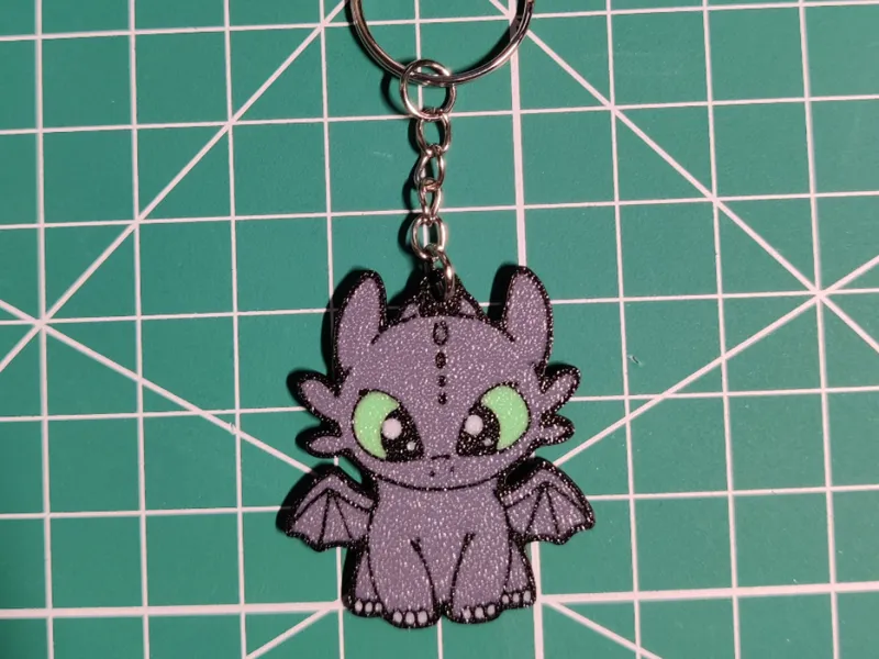 Toothless keychain