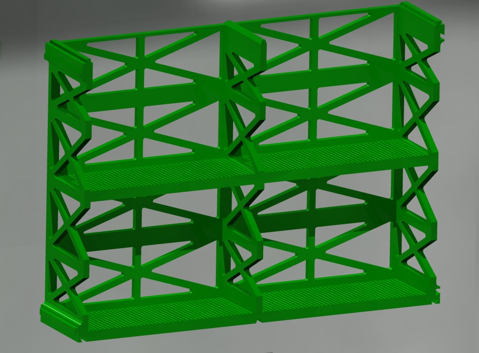 Miniatura 3 do modelo 3D 可拼接、可折叠停车场/立体车库