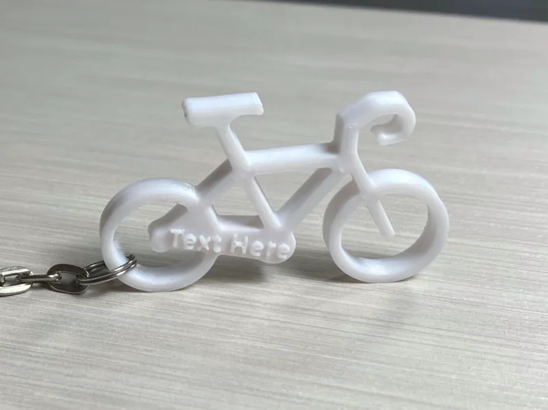 Customizable Bike Keychain