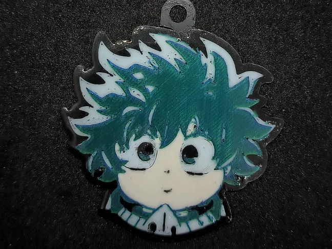 Deku my hero accademia keychain 
