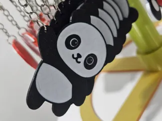 Urso fofo para chaveiros