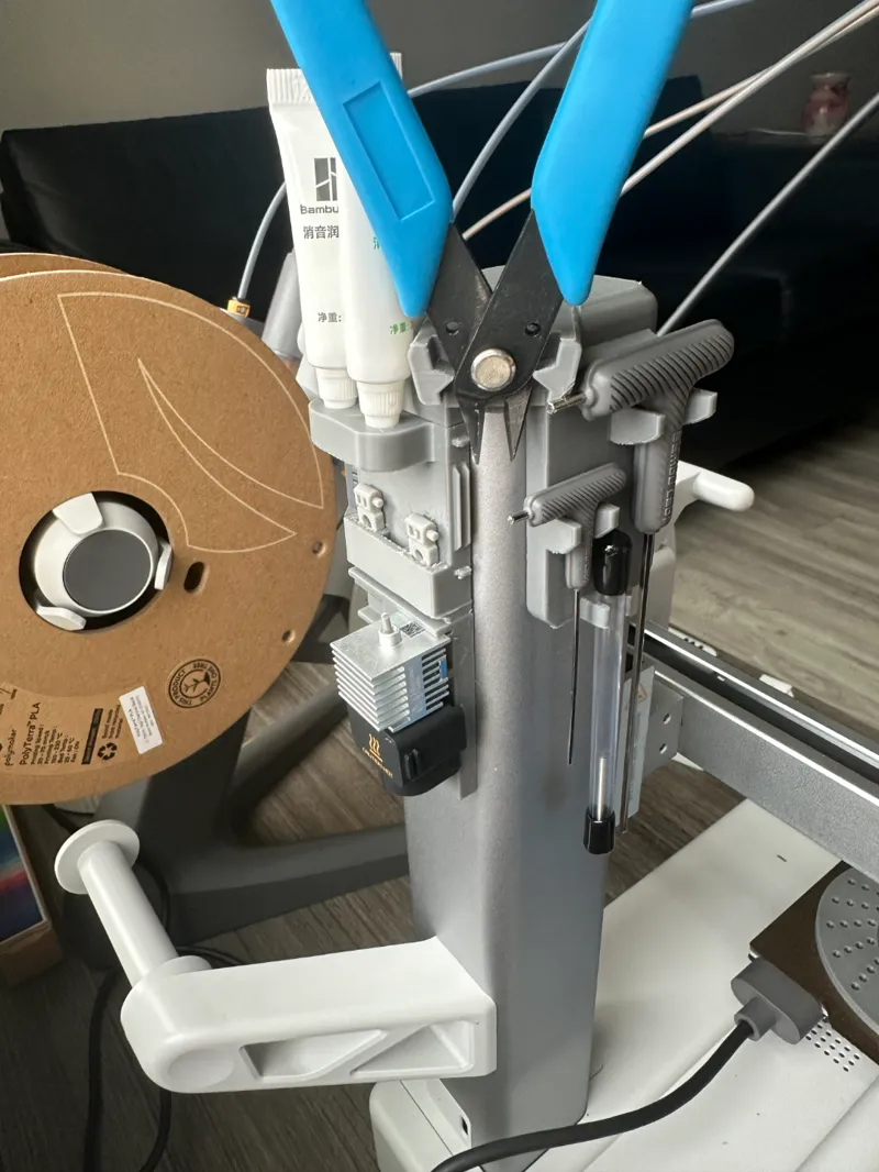 A1 Mini Tool Organizer - Mounted on Printer