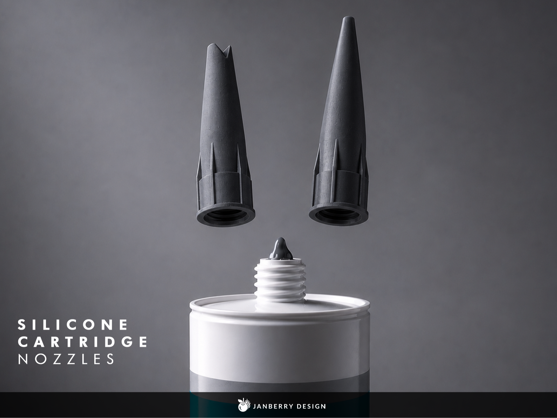 Silicone Cartridge Nozzle Set – 7 Replacement Tips
