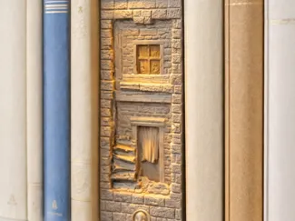 middle age castle book nook