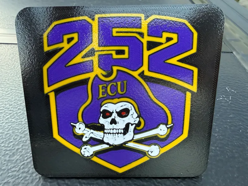 ECU Pirates 252 Trailer Hitch Plug Cover