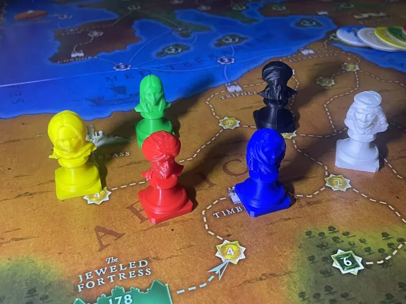 Arabian Nights Board Game Player Pieces 