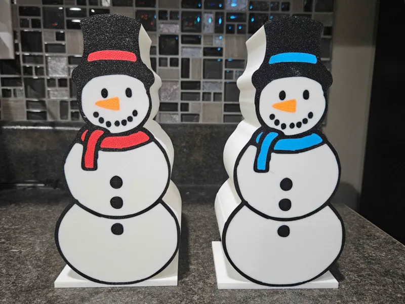 Snowman light box