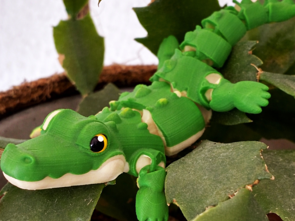 Lazy Gator Vinyl Toy – Mega Print