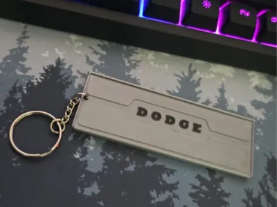 Vintage Dodge Tailgate Keychain