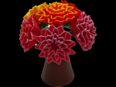 3D Printable Carnation (Parametric)